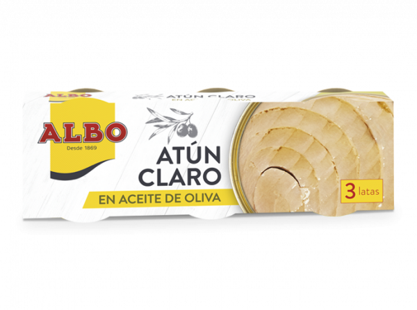 Atún Claro Aceite Oliva pack de 3 latas RO-70