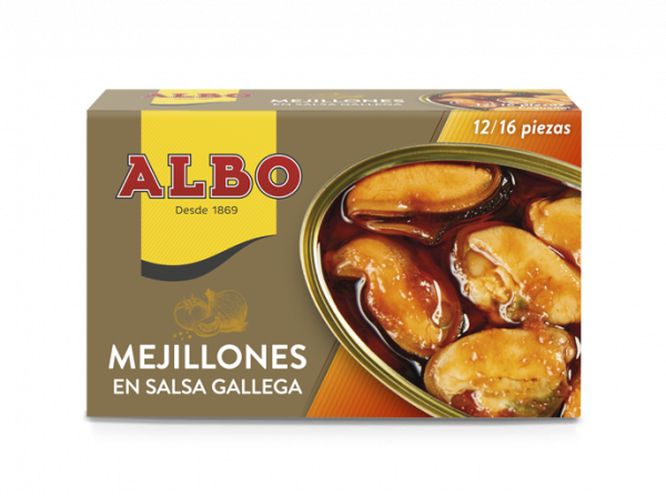 Mejillones Salsa Gallega 12_16 piezas OL-120