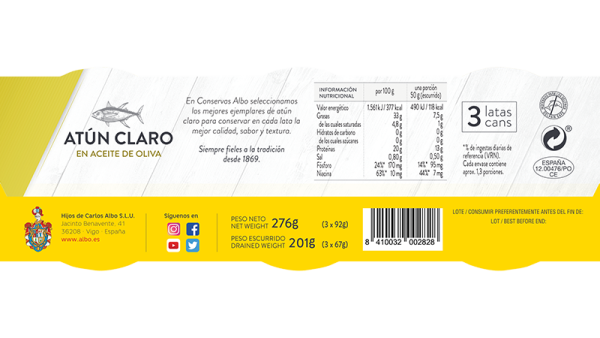 Atún claro en aceite de oliva - Imagen 3