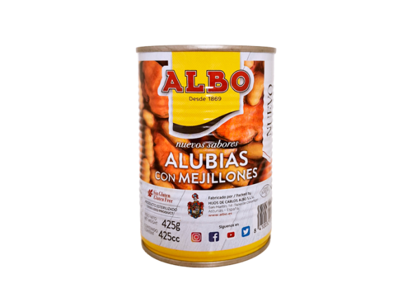 Alubias con mejillones