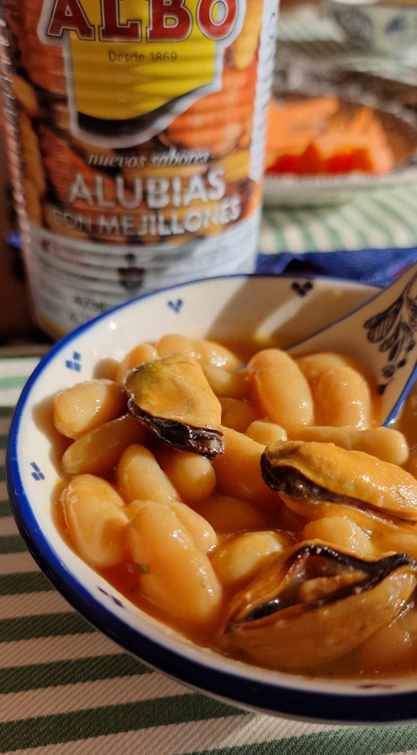 Alubias con mejillones de Albo